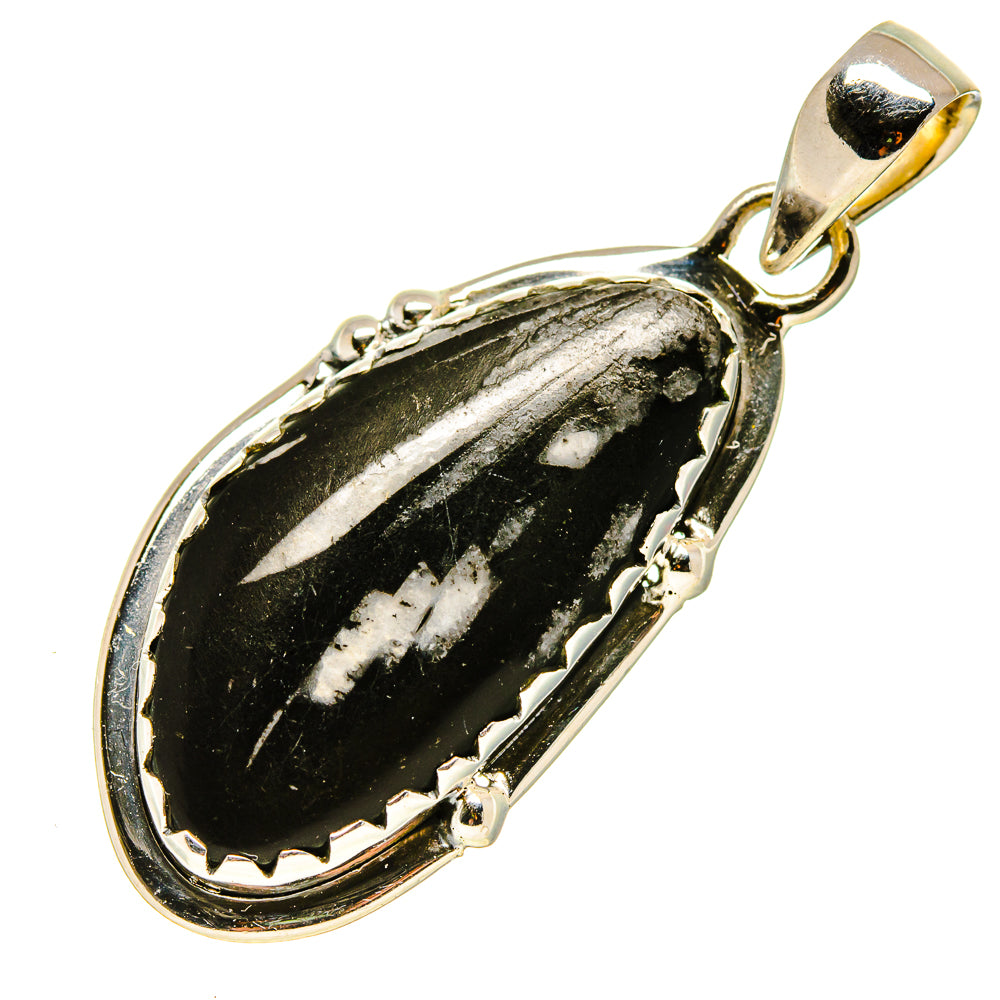 Chrysanthemum Stone Pendants handcrafted by Ana Silver Co - PD755696