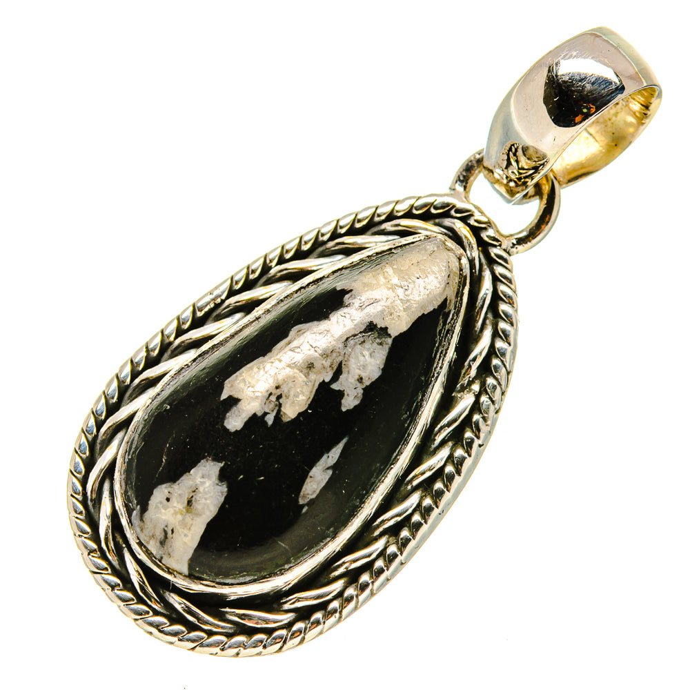Chrysanthemum Stone Pendants handcrafted by Ana Silver Co - PD755718