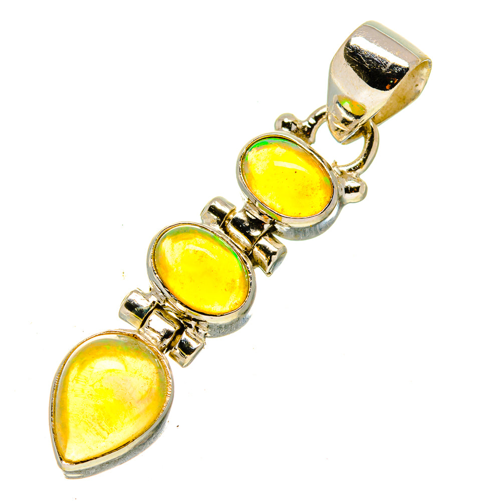 Ethiopian Opal Pendants handcrafted by Ana Silver Co - PD755735