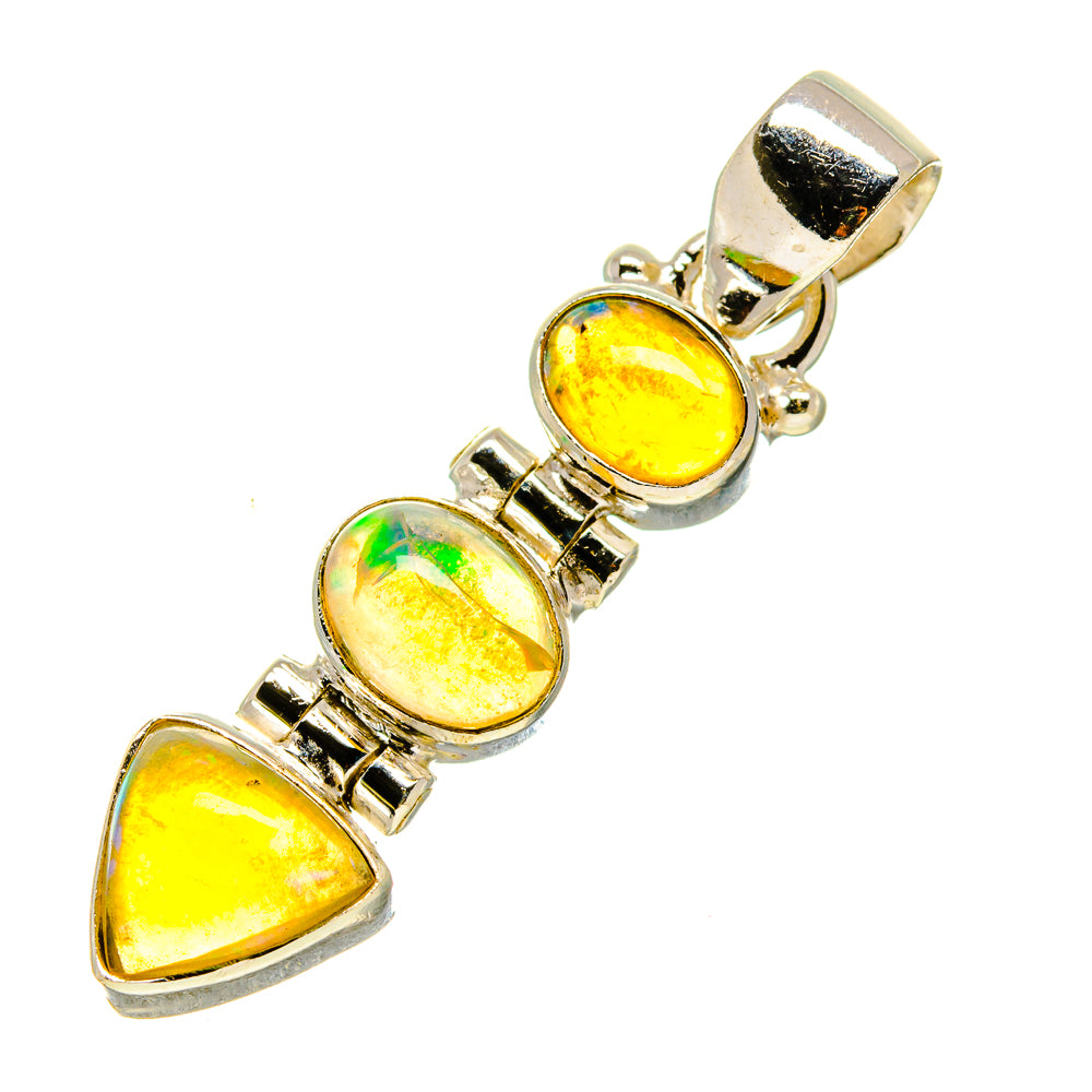 Ethiopian Opal Pendants handcrafted by Ana Silver Co - PD755737