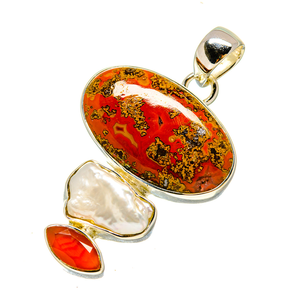 Moroccan Agate Pendants handcrafted by Ana Silver Co - PD755859