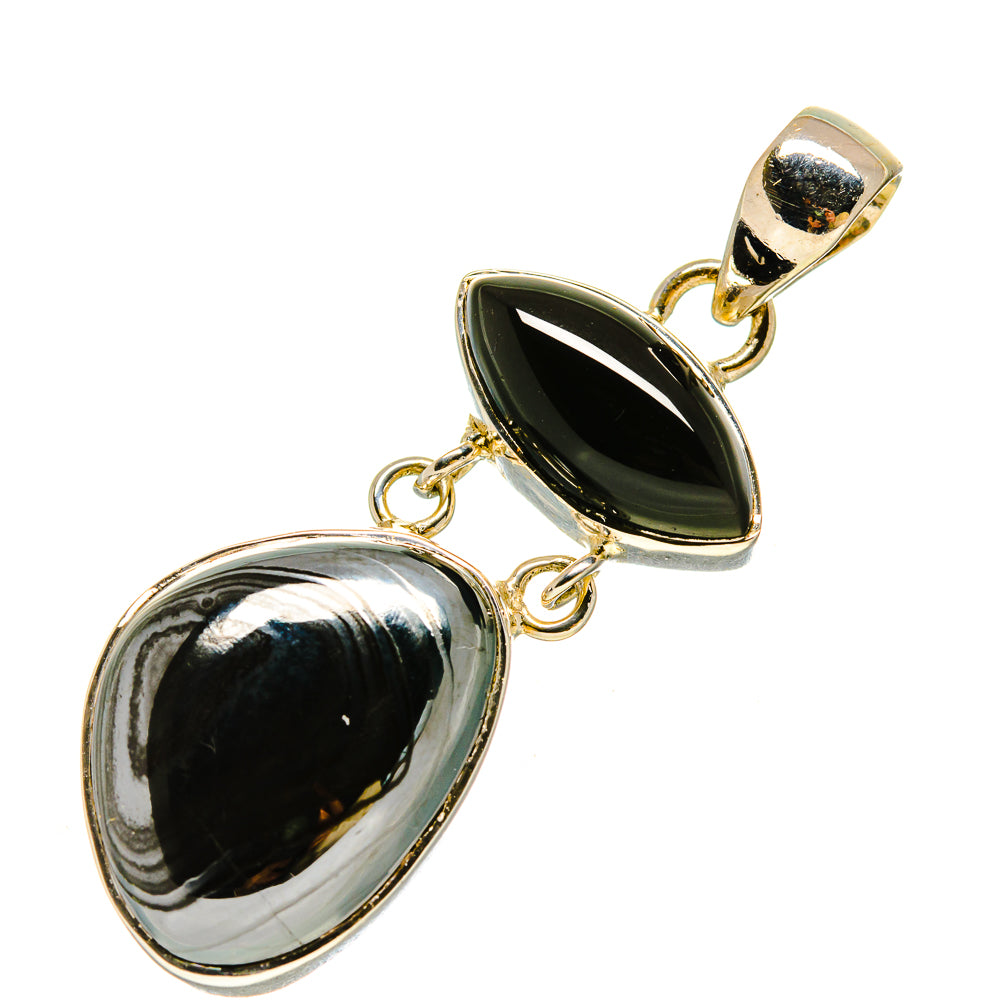 Psilomelane Pendants handcrafted by Ana Silver Co - PD755869
