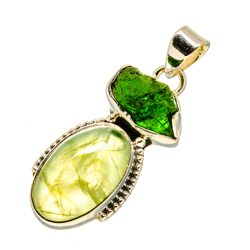 Prehnite Pendants handcrafted by Ana Silver Co - PD755919