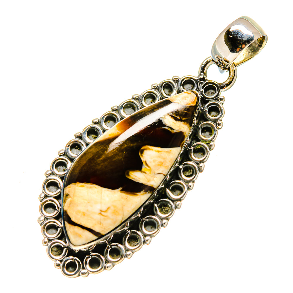 Peanut Wood Jasper Pendants handcrafted by Ana Silver Co - PD755998