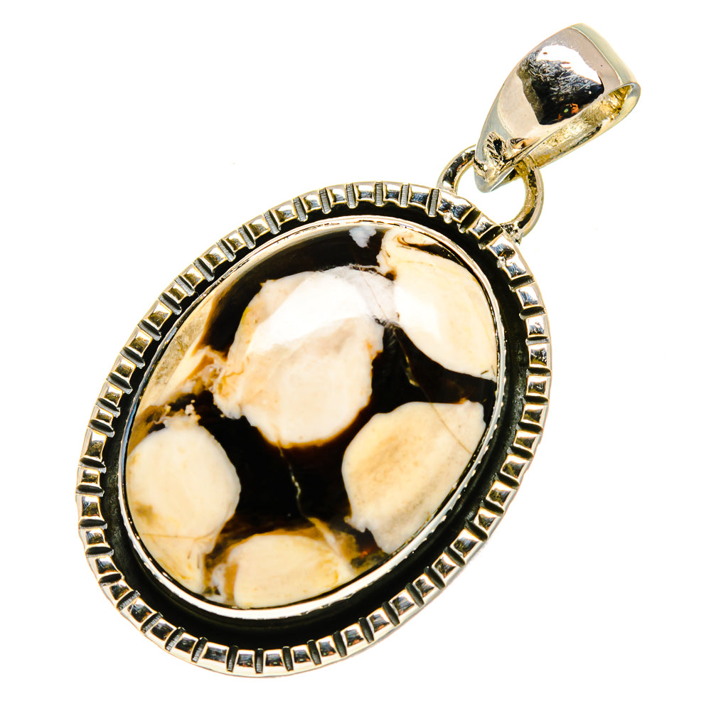 Jasper stone pendant in 925 sterling silver bezel, oval with bail