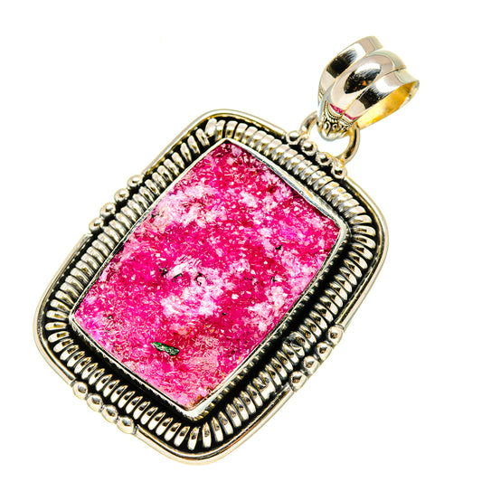 Cobalto Calcite Druzy Pendants handcrafted by Ana Silver Co - PD756083