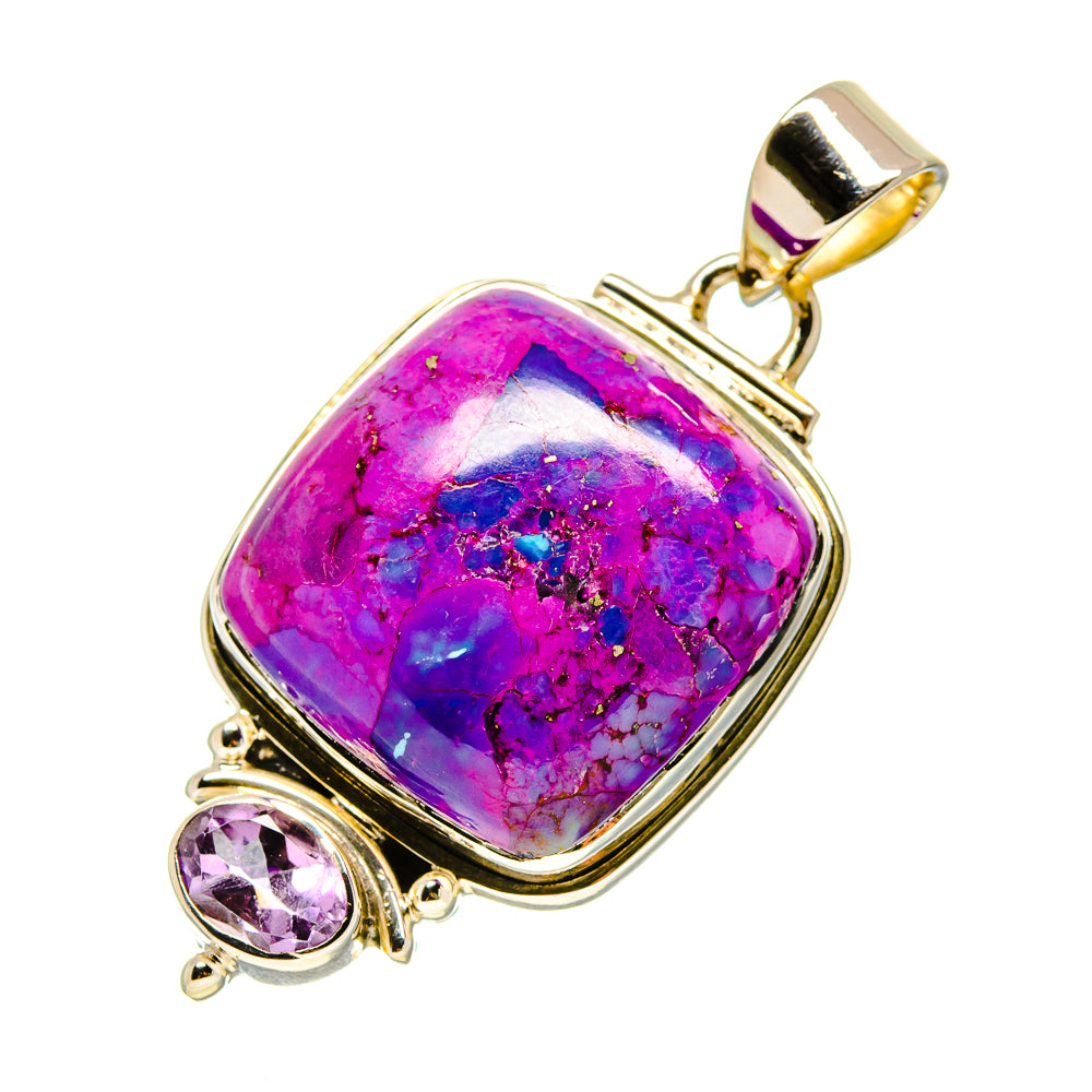 Purple Copper Composite Turquoise Pendants handcrafted by Ana Silver Co - PD756086