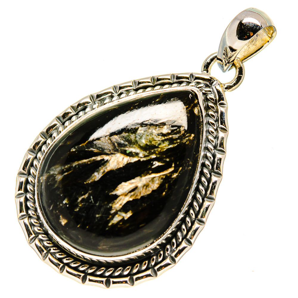Golden Seraphinite Pendants handcrafted by Ana Silver Co - PD756145