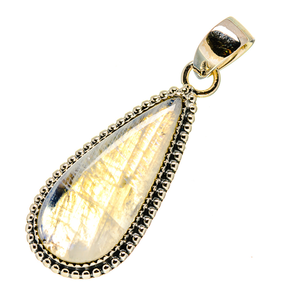 Rainbow Moonstone Pendants handcrafted by Ana Silver Co - PD756156