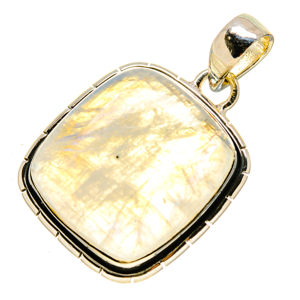 Rainbow Moonstone Pendants handcrafted by Ana Silver Co - PD756200