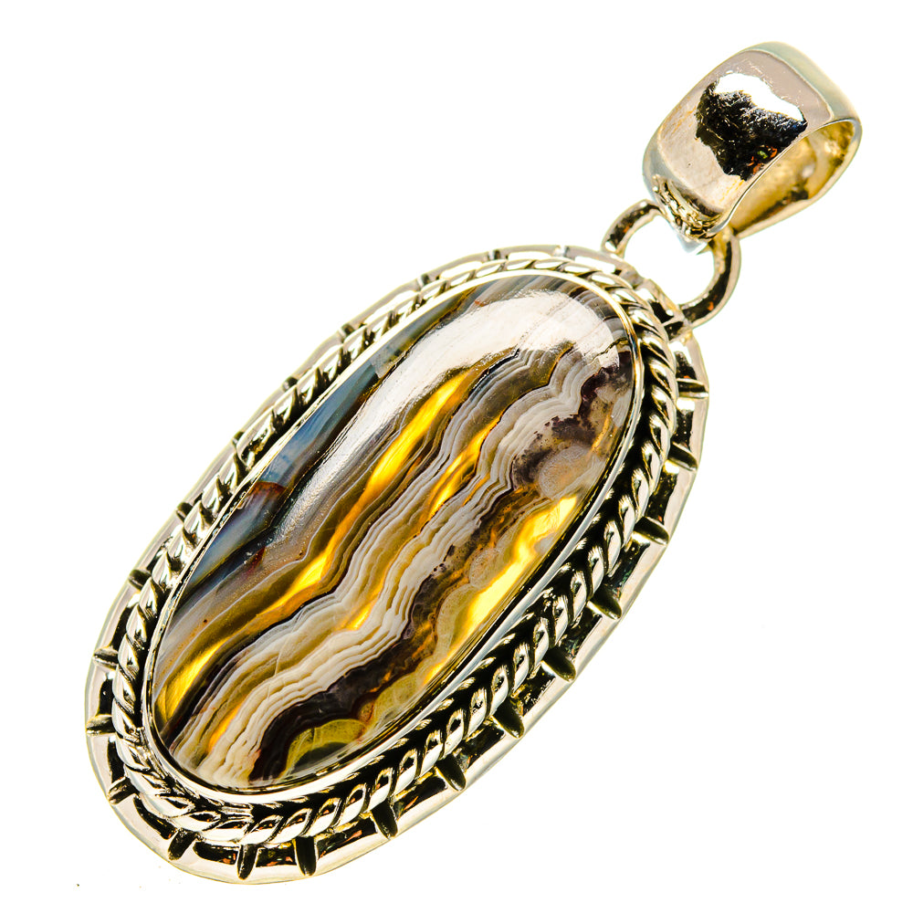 Botswana Agate Pendants handcrafted by Ana Silver Co - PD756225