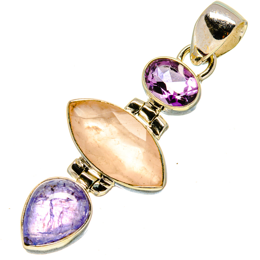 Rose Quartz Pendants handcrafted by Ana Silver Co - PD756293