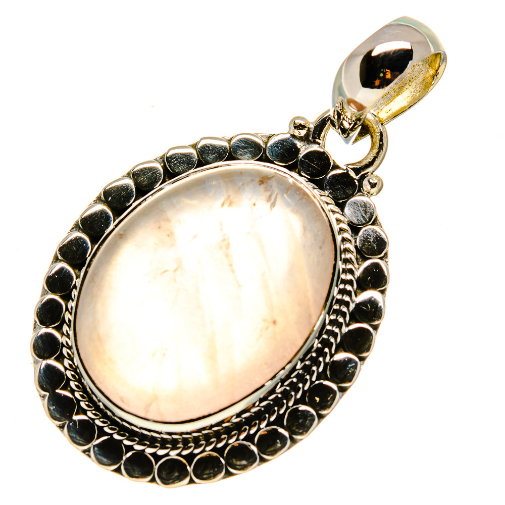 Rose Quartz Pendants handcrafted by Ana Silver Co - PD756334