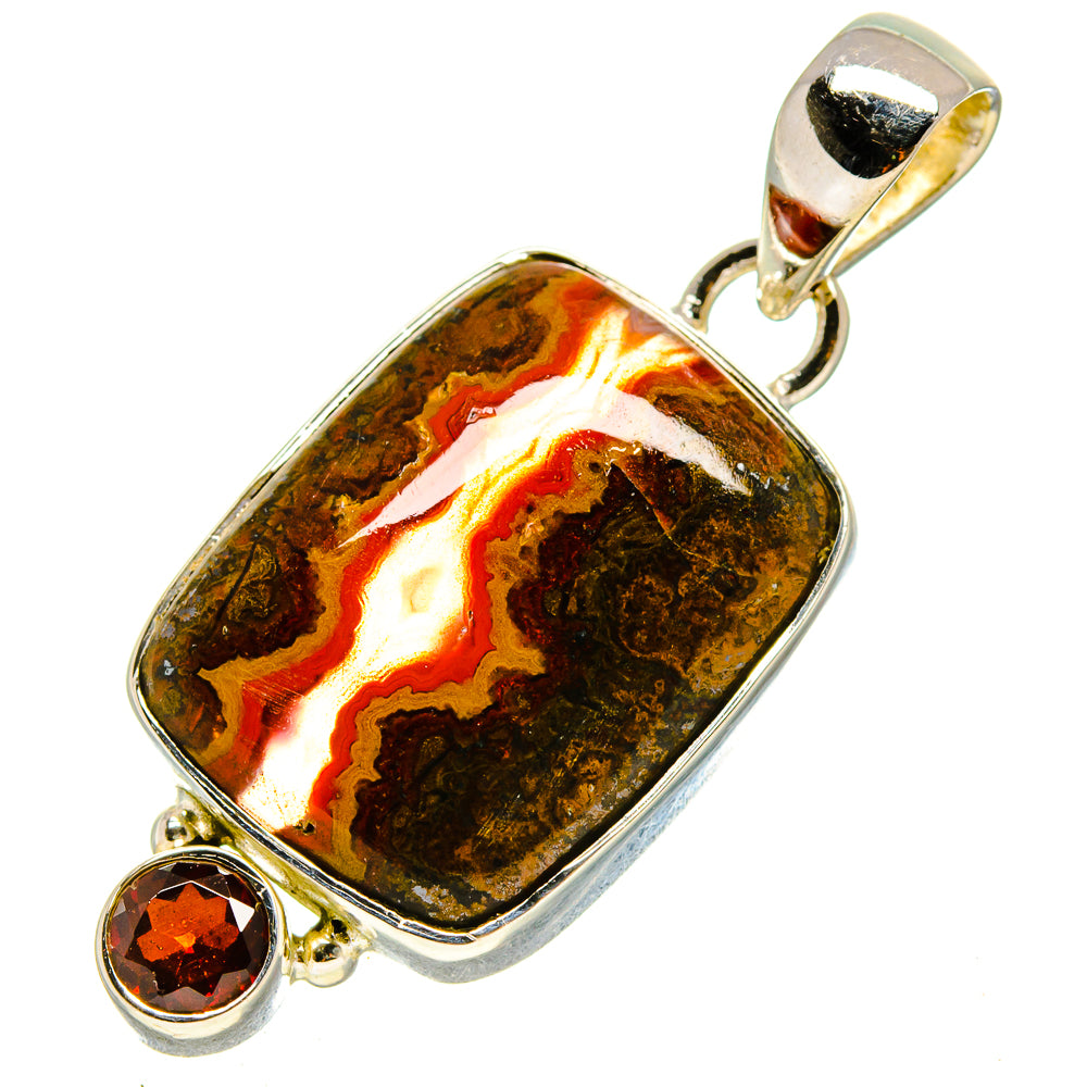 Moroccan Agate Pendants handcrafted by Ana Silver Co - PD756342