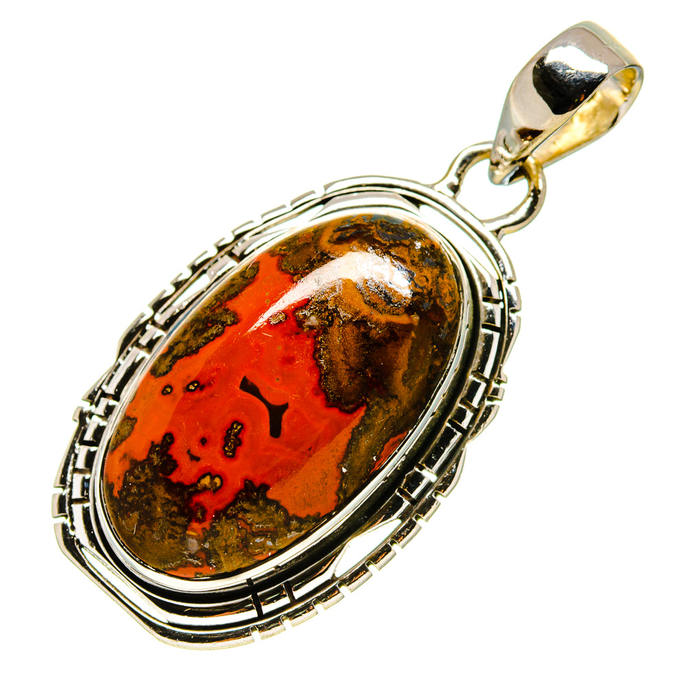 Moroccan Agate Pendants handcrafted by Ana Silver Co - PD756422