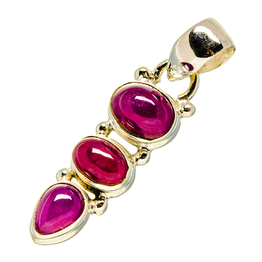 Pink Tourmaline Pendants handcrafted by Ana Silver Co - PD756612