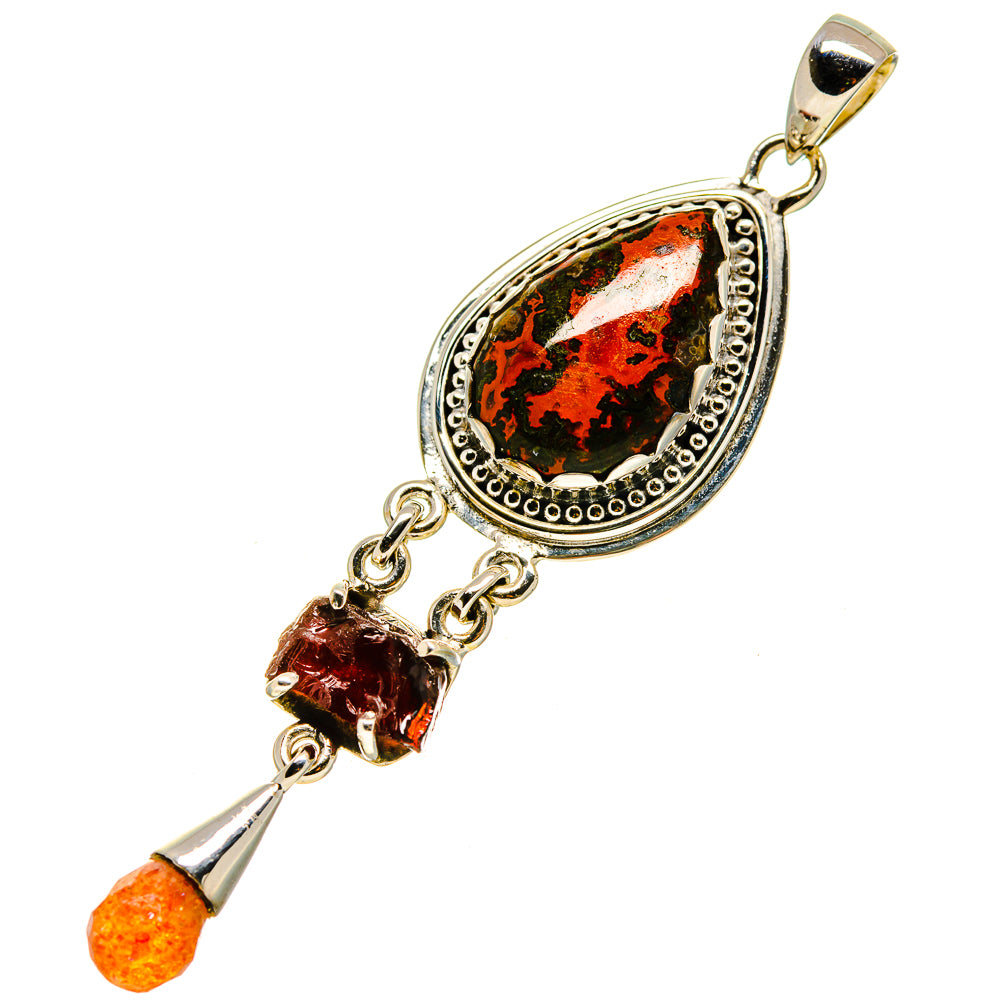 Moroccan Agate Pendants handcrafted by Ana Silver Co - PD756689