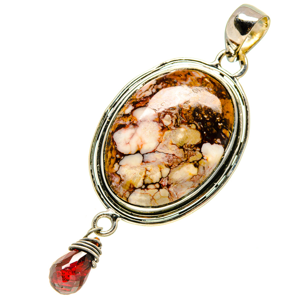 Peanut Wood Jasper Pendants handcrafted by Ana Silver Co - PD756745