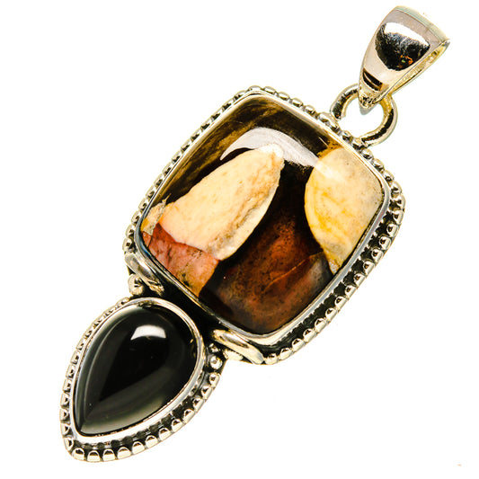 Peanut Wood Jasper Pendants handcrafted by Ana Silver Co - PD756774
