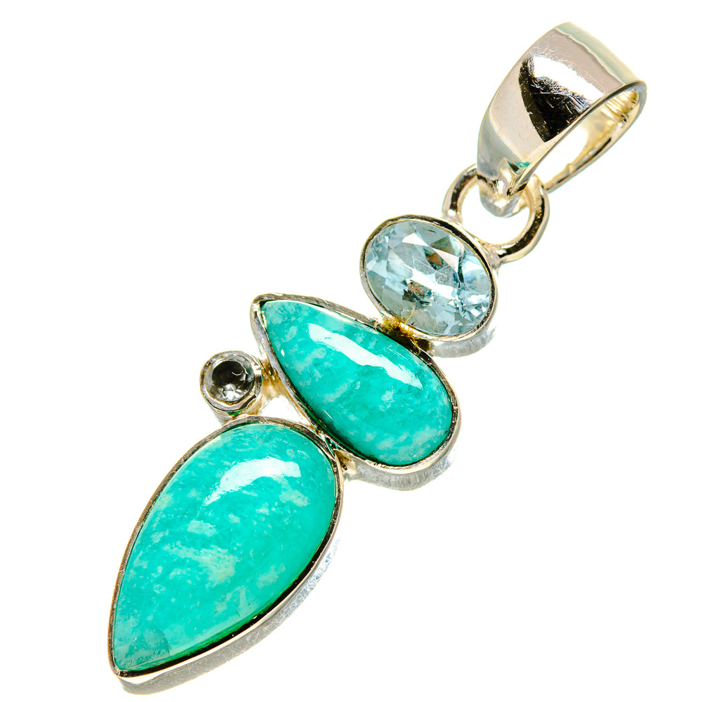 Amazonite Pendants handcrafted by Ana Silver Co - PD756790