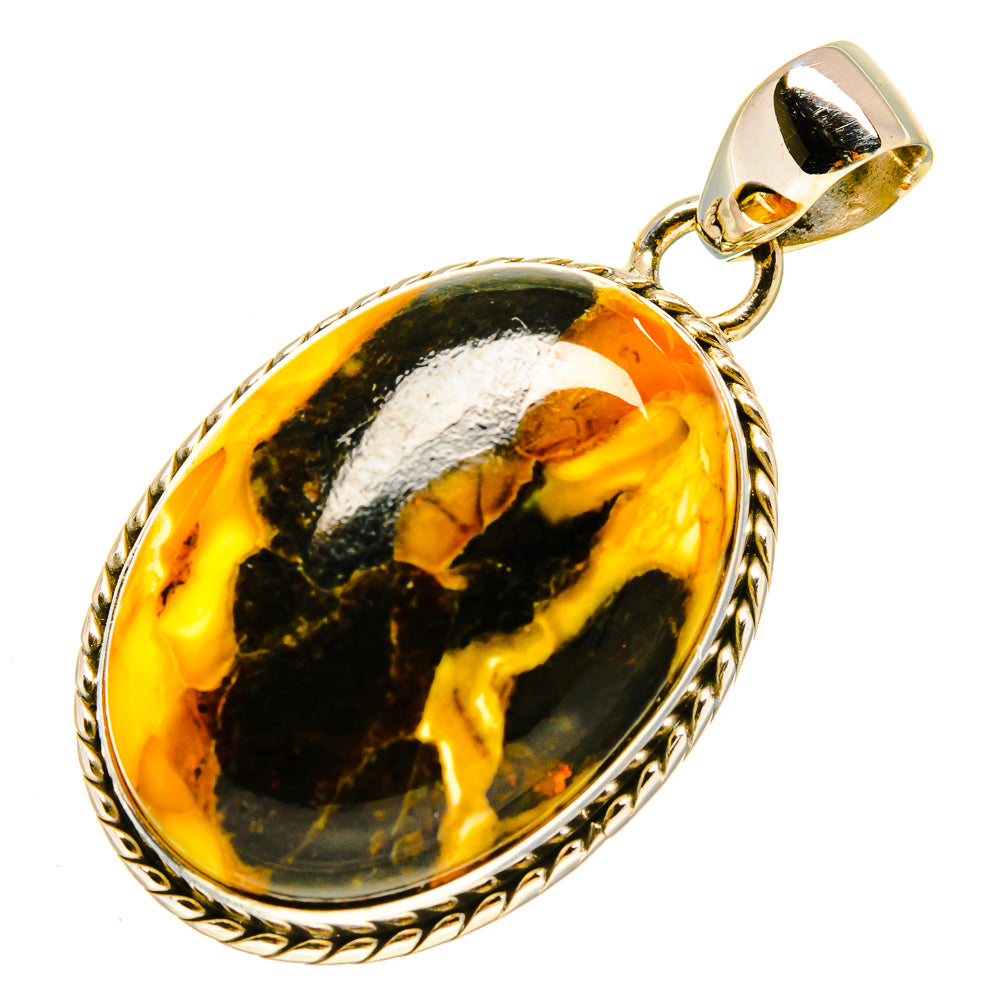 Peanut Wood Jasper Pendants handcrafted by Ana Silver Co - PD756873