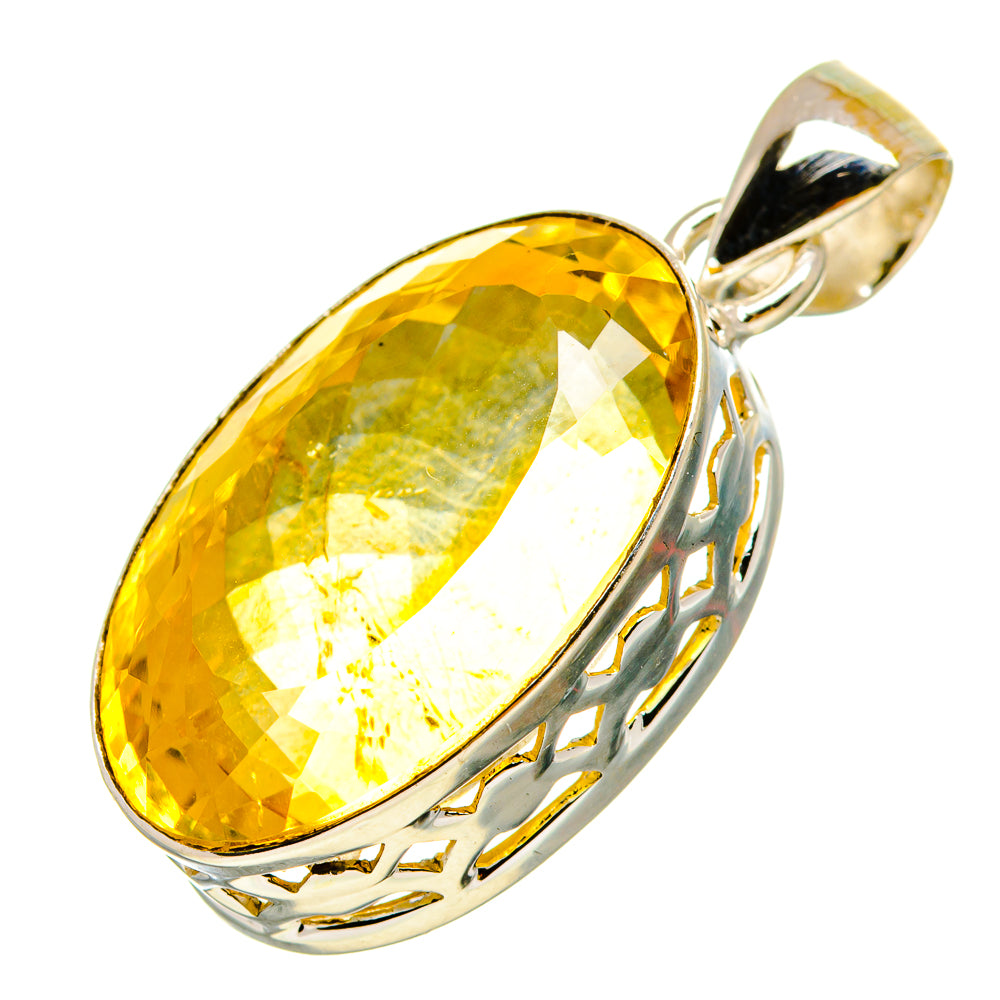 Lemon Quartz Pendants handcrafted by Ana Silver Co - PD756894