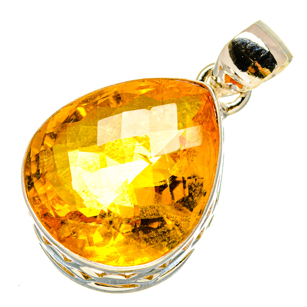 Lemon Quartz Pendants handcrafted by Ana Silver Co - PD756910