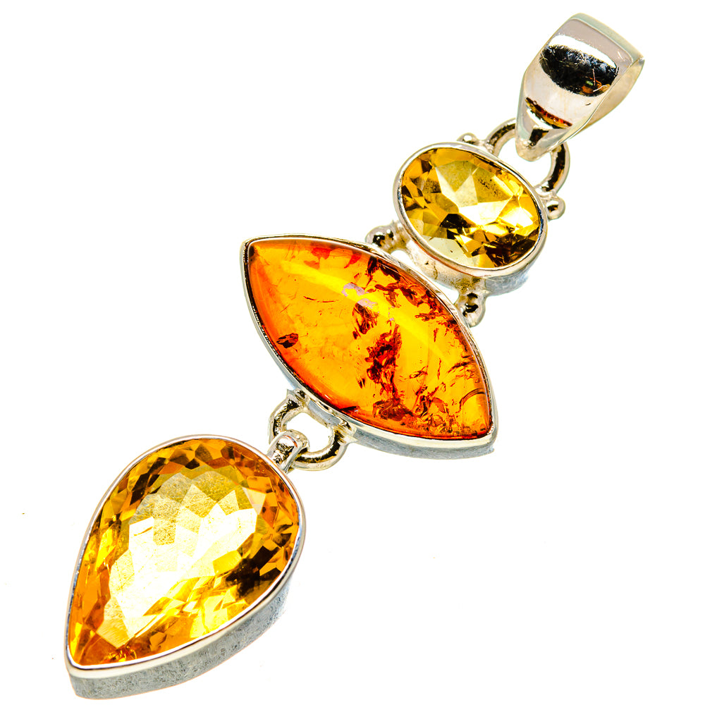 Baltic Amber Pendants handcrafted by Ana Silver Co - PD756917