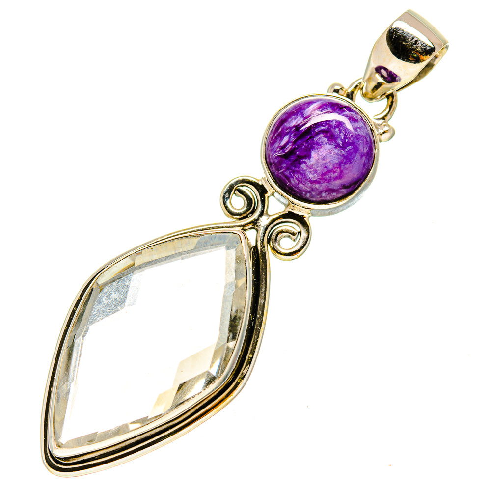 White Quartz Pendants handcrafted by Ana Silver Co - PD756928