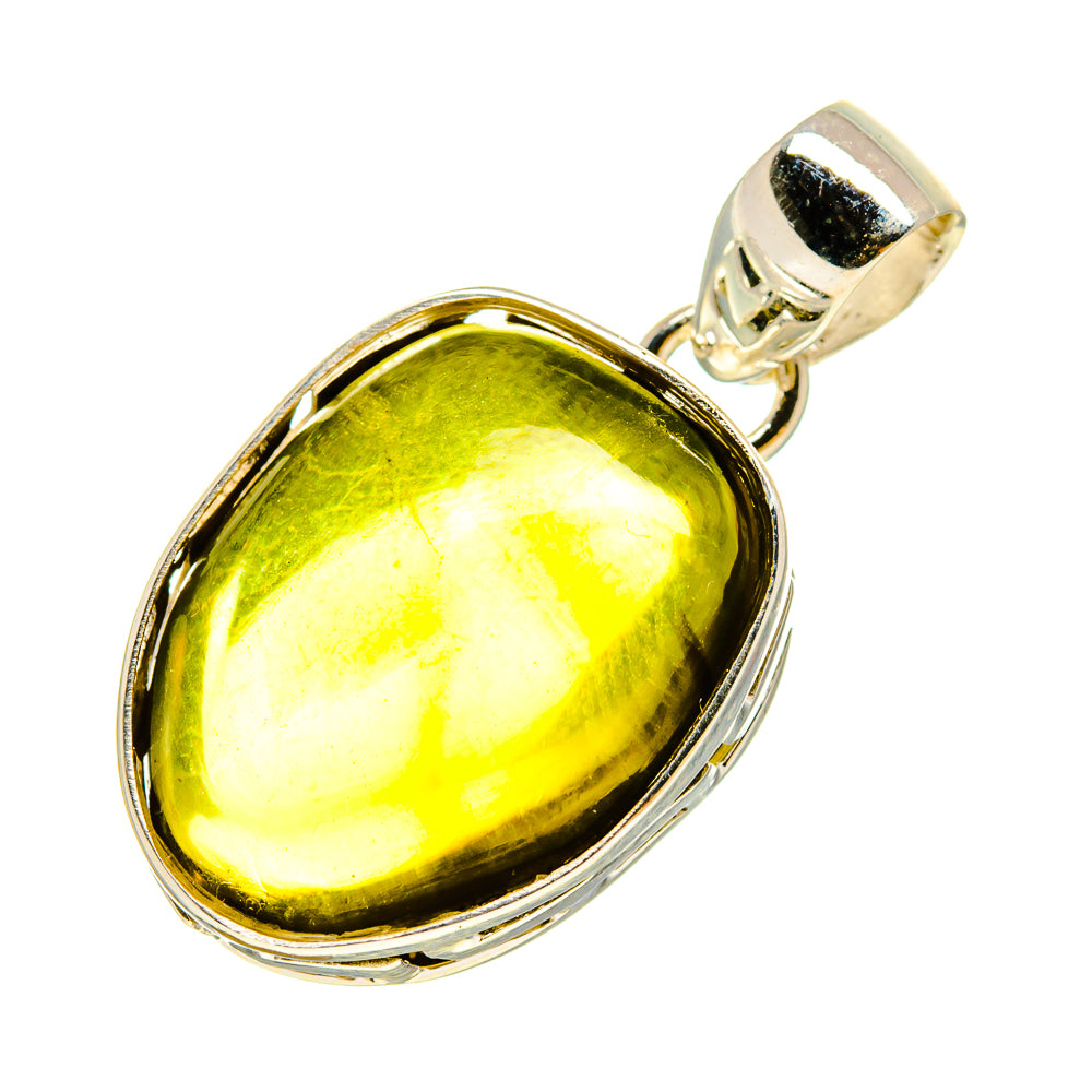Olive Quartz Pendants handcrafted by Ana Silver Co - PD756963
