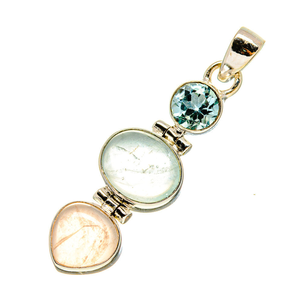 Aquamarine Pendants handcrafted by Ana Silver Co - PD756988