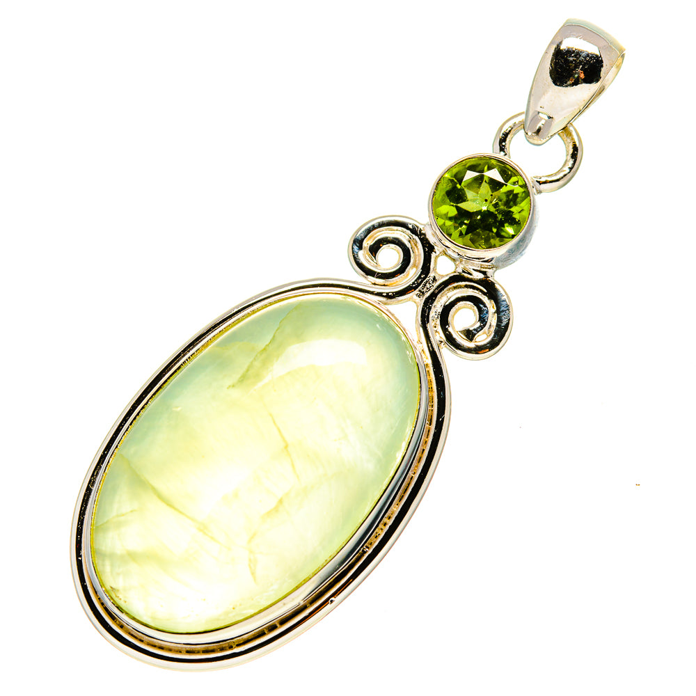Prehnite Pendants handcrafted by Ana Silver Co - PD757054