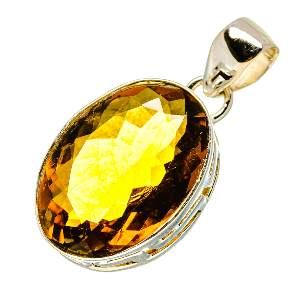 Lemon Quartz Pendants handcrafted by Ana Silver Co - PD757098