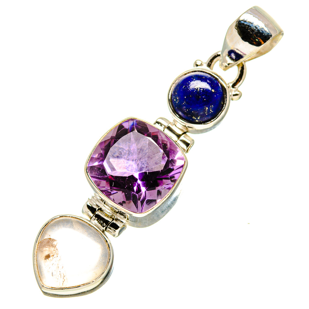 Rose Quartz Pendants handcrafted by Ana Silver Co - PD757129