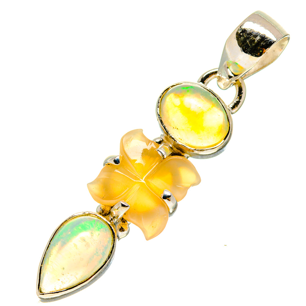 Ethiopian Opal Pendants handcrafted by Ana Silver Co - PD757225