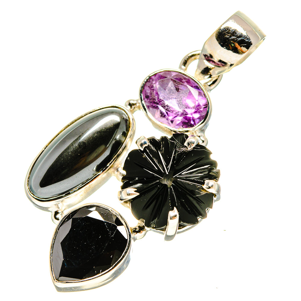 Black Onyx Pendants handcrafted by Ana Silver Co - PD757229