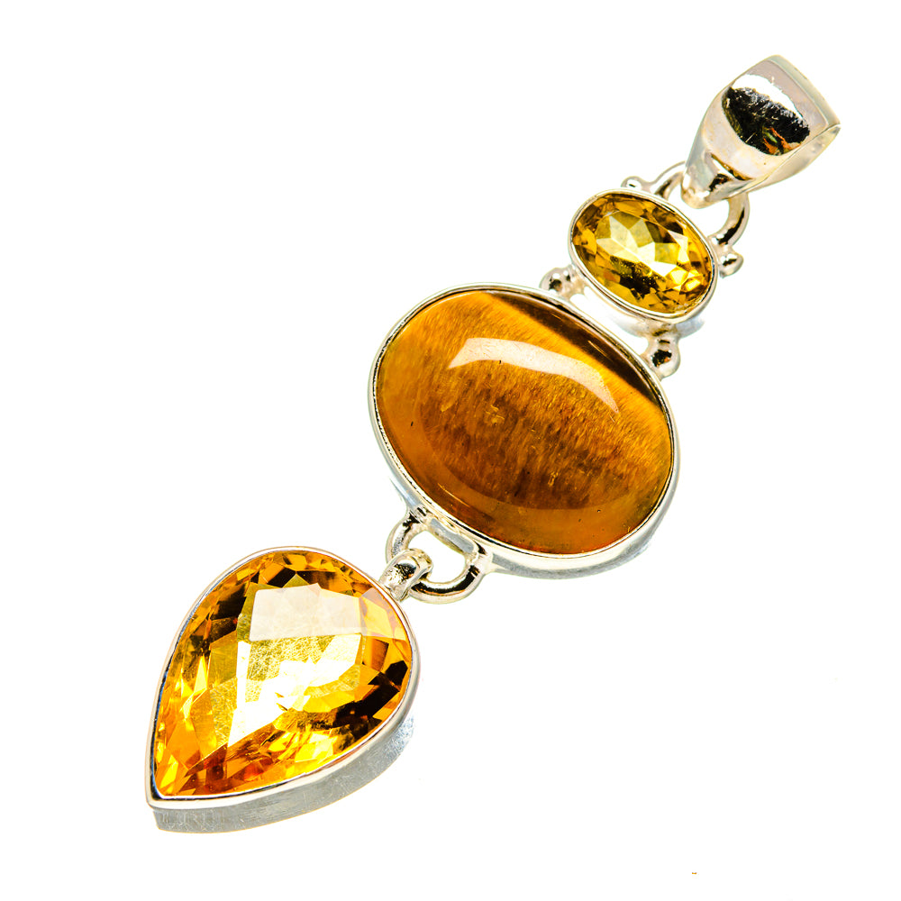 Tiger Eye Pendants handcrafted by Ana Silver Co - PD757279