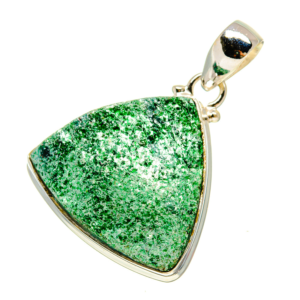 Green Fuchsite Pendants handcrafted by Ana Silver Co - PD757295