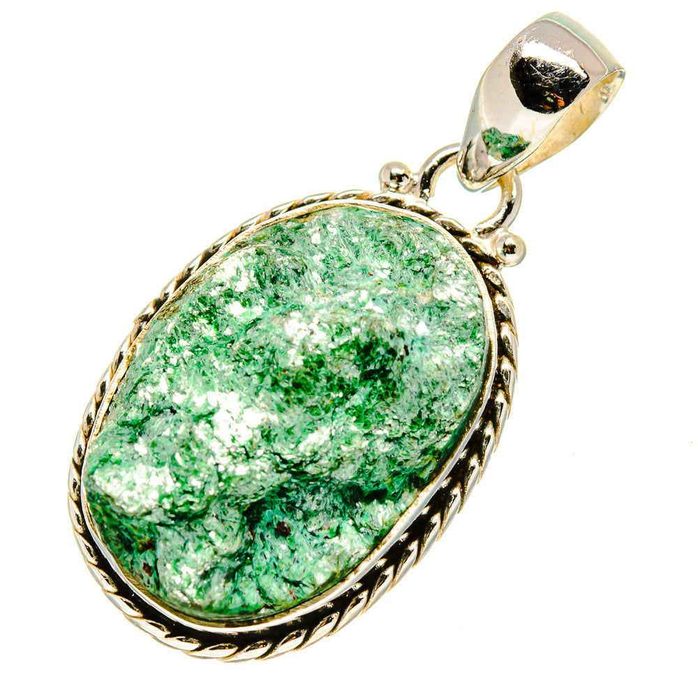 Green Fuchsite Pendants handcrafted by Ana Silver Co - PD757364