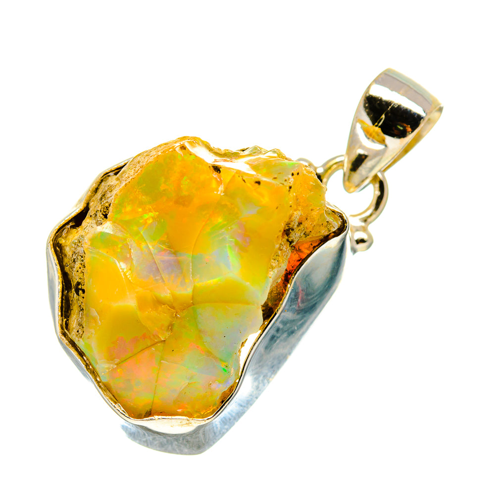 Ethiopian Opal Pendants handcrafted by Ana Silver Co - PD757368