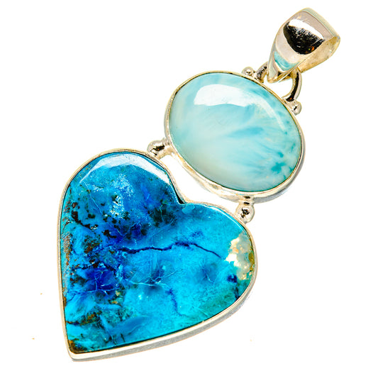 Chrysocolla Pendants handcrafted by Ana Silver Co - PD757440