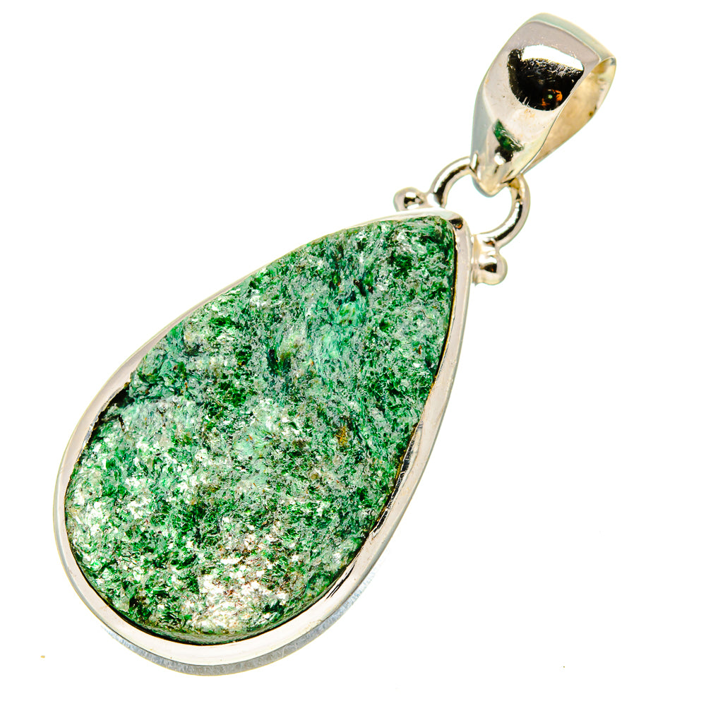 Green Fuchsite Pendants handcrafted by Ana Silver Co - PD757448 - Photo 2
