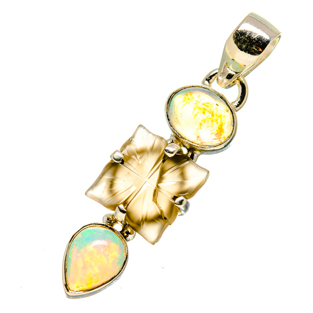Smoky Quartz Pendants handcrafted by Ana Silver Co - PD757486