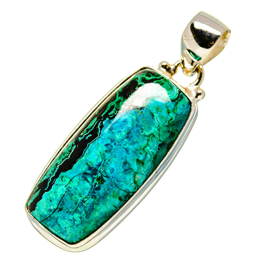 Chrysocolla Pendants handcrafted by Ana Silver Co - PD757504