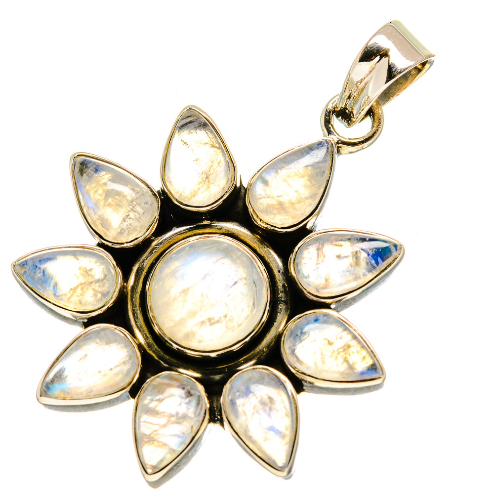 Rainbow Moonstone Pendants handcrafted by Ana Silver Co - PD757521