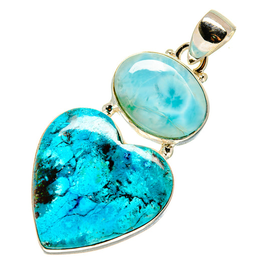 Chrysocolla Pendants handcrafted by Ana Silver Co - PD757648