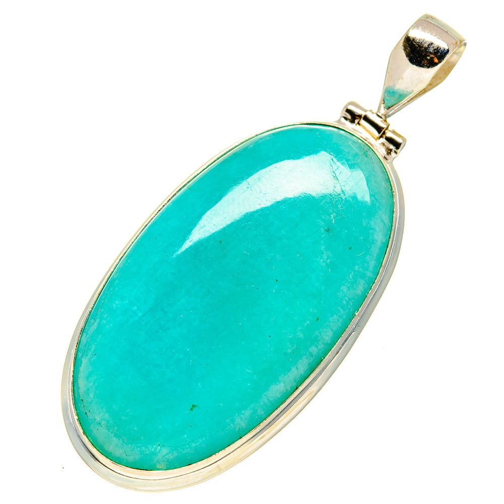Peruvian Amazonite Pendants handcrafted by Ana Silver Co - PD757710