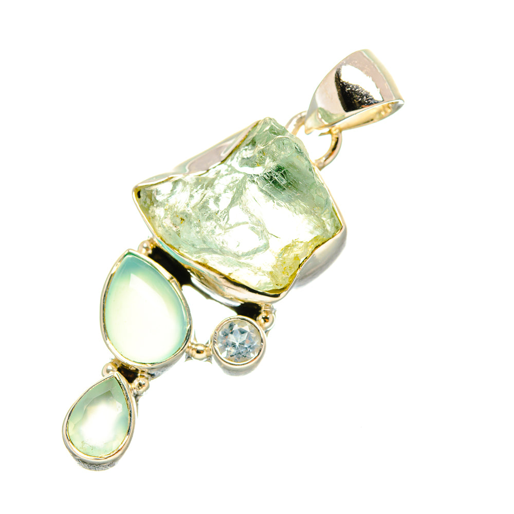 Aquamarine Pendants handcrafted by Ana Silver Co - PD7578