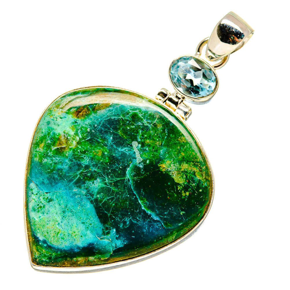 Chrysocolla Pendants handcrafted by Ana Silver Co - PD757866