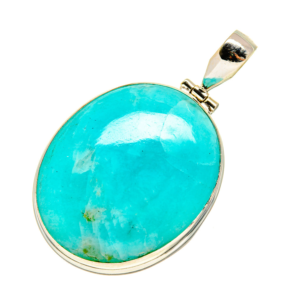 Peruvian Amazonite Pendants handcrafted by Ana Silver Co - PD757871